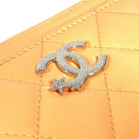 CHANEL AP3732 Wallet Coin Card Case Star Logo Fragment case coin purse Unused - Picture 10 of 14